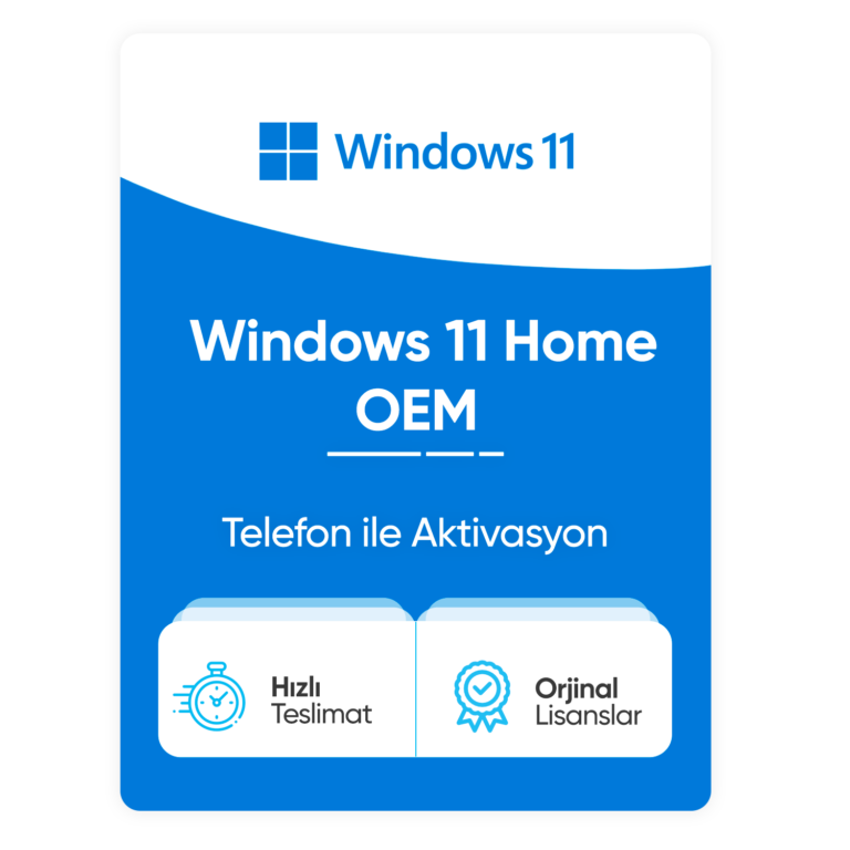 Windows 11 home oem Telefon ile aktivasyon 1