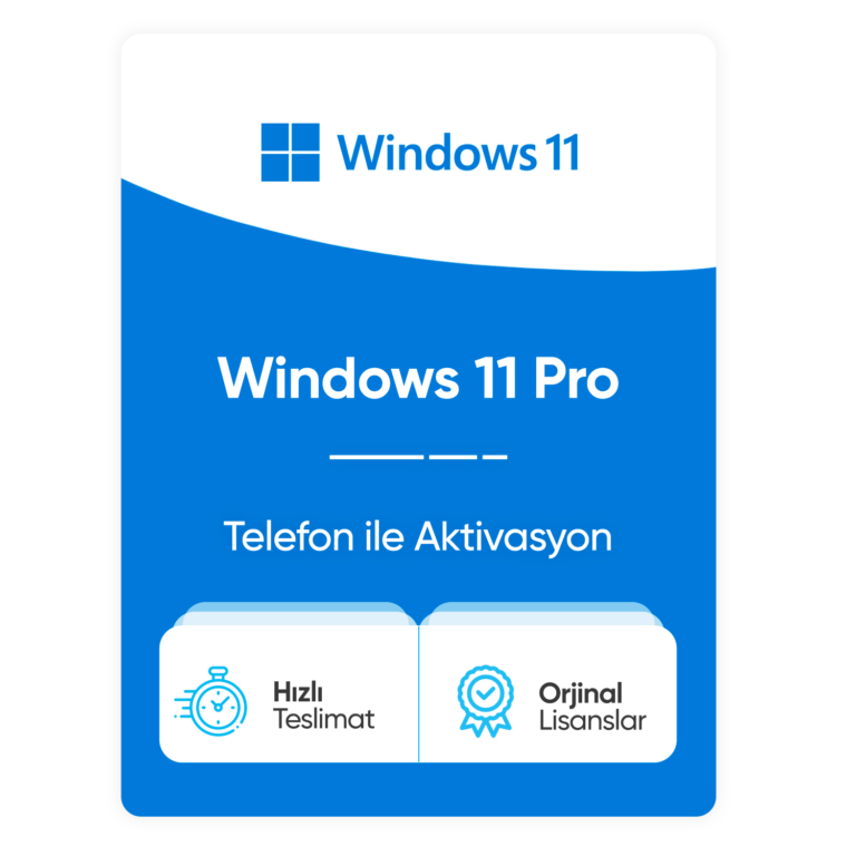 Windows 11 pro Telefon ile aktivasyon
