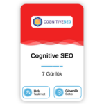 Cognitive SEO - 7 Günlük