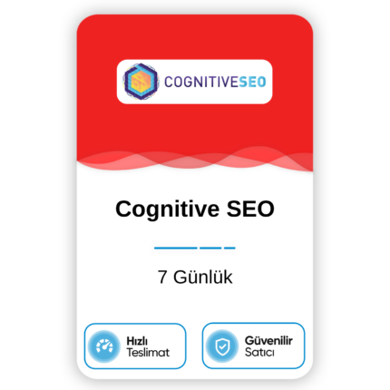 Cognitive SEO - 7 Günlük