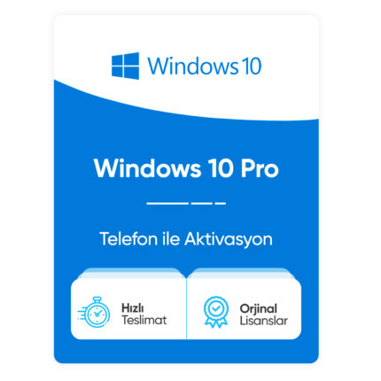 Microsoft Windows 10 Pro - Telefon Aktivasyon