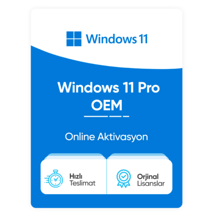 Microsoft Windows 11 Pro OEM - Online Aktivasyon