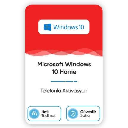 Microsoft Windows 10 Home - Telefon Aktivasyon