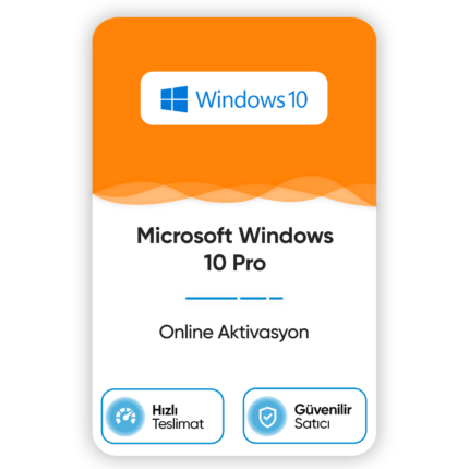 Microsoft Windows 10 Pro - Online Aktivasyon