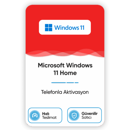 Microsoft Windows 11 Home - Telefon Aktivasyon